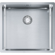Fregadero bajo encimera FRANKE. BXX-110-45 FREG. BOX. 122.0393.807. Una cubeta. Inoxidable. acabado acero. Para mueble de 55